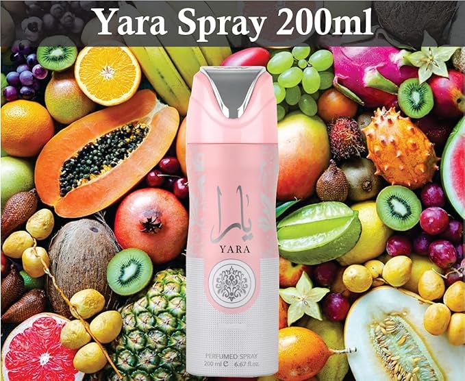 Yara Body Spray Bundle (3 x 200ml) Luxury, Long Lasting Fragrance by lattafa