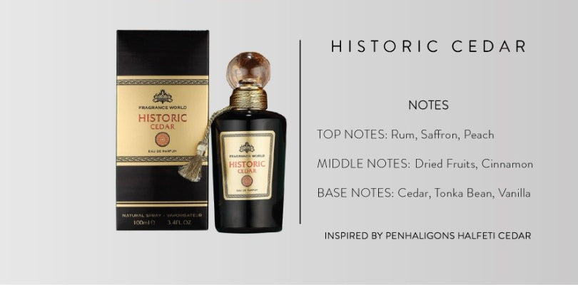 Historic Cedar Eau De Parfum 100ml by Fragrance World