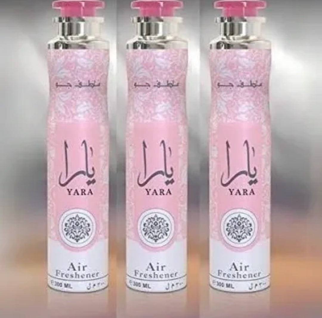 YARA Air Freshener Bundle (3 x 300ml) Dubai, Luxury Scent, Long Lasting Fragrance
