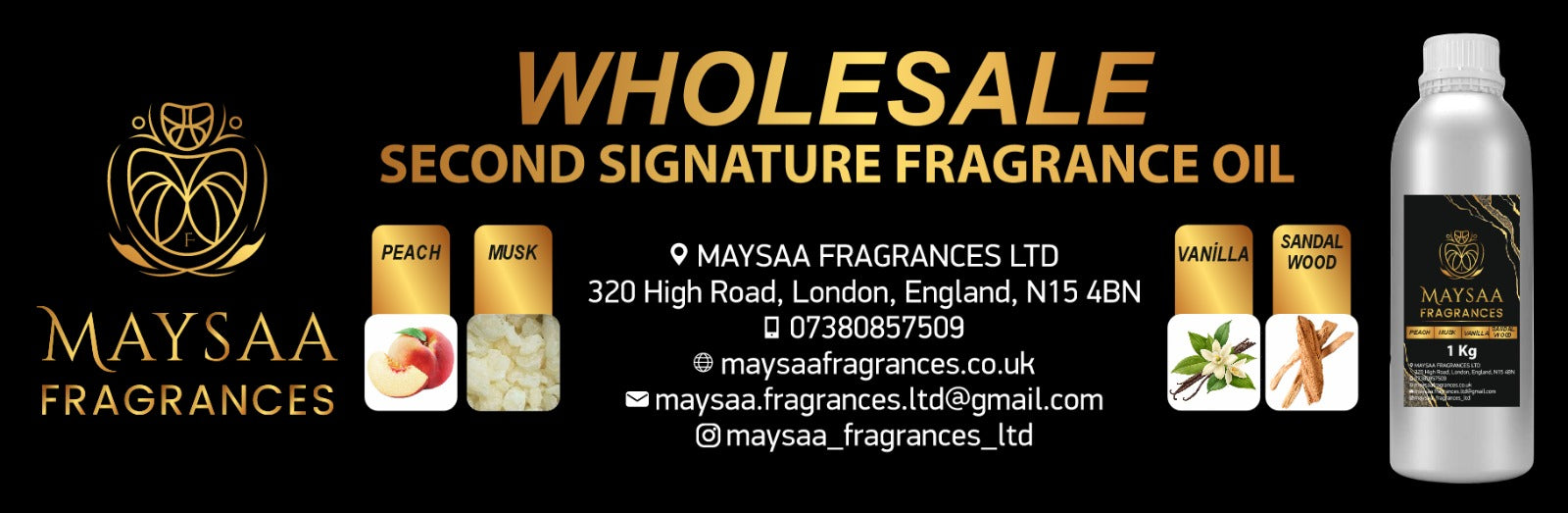 Second Signature Oil Fragrance 1kg 🌸 Wholesale