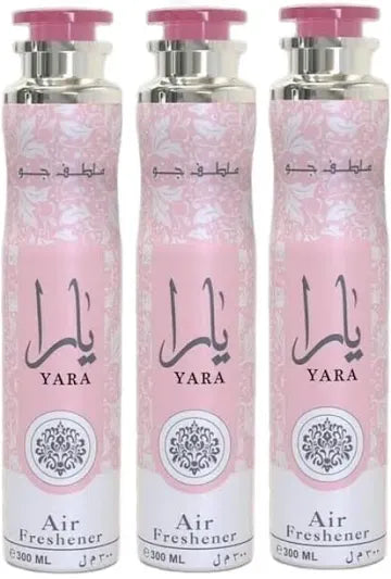 YARA Air Freshener Bundle (3 x 300ml) Dubai, Luxury Scent, Long Lasting Fragrance