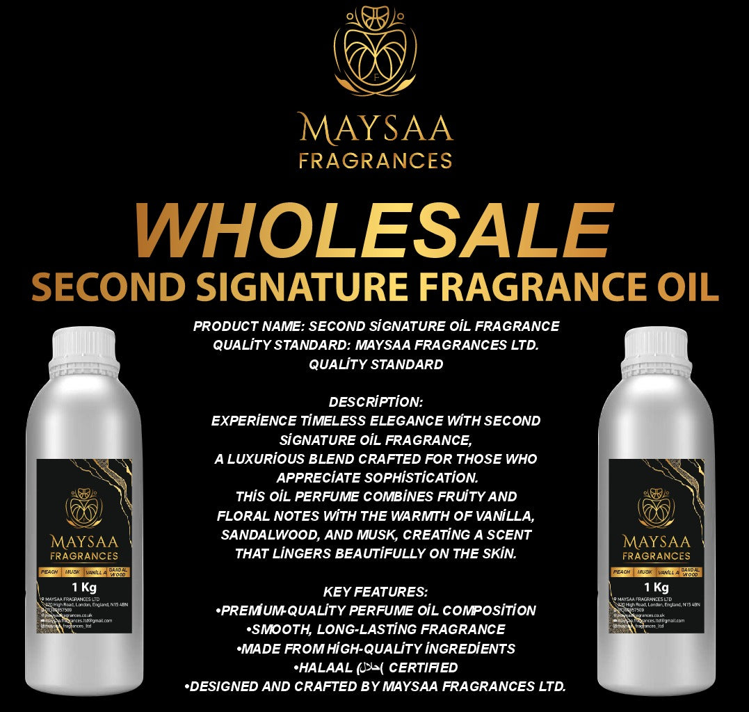 Second Signature Oil Fragrance 1kg 🌸 Wholesale
